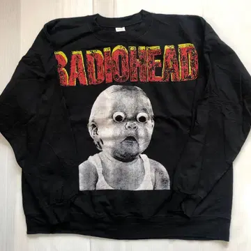 라디오 헤드 radiohead XL 속기모 밴딩 맨투맨 트레이닝복
