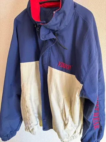 VISION 나일론 자켓 네이비/아이보리