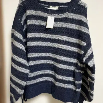 studio CLIP 긴팔 니트 스웨터 F 네이비 그레이