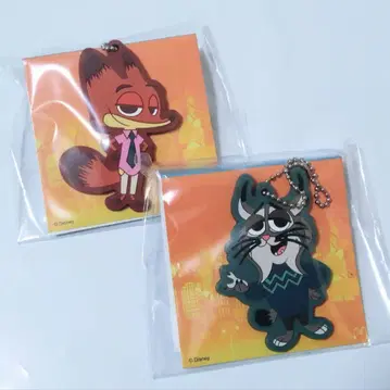 주토피아2 러버 키링 닉 와일드 2개 세트 미개봉 새상품