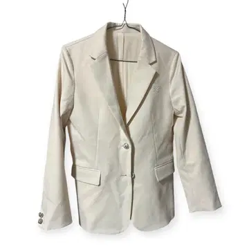 아이보리 테일러드 자켓 M 사이즈 자수