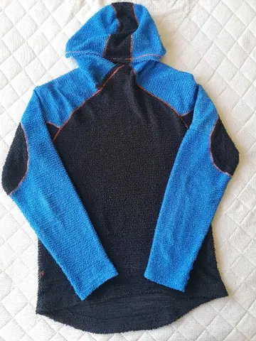 Omm core foodie 코어 후디 M 사이즈 네이비 x 블루