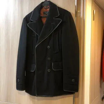 ZARA MAN 블랙 울 피코트