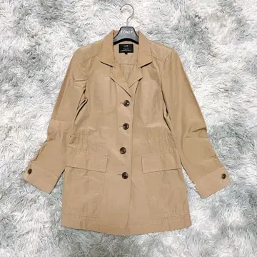 23구 32 XXS 베이지 자켓 롱 코트 나일론 면 출퇴근