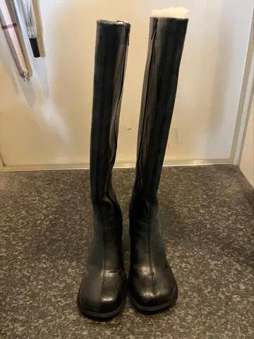 KBF 인조 가죽 롱 부츠