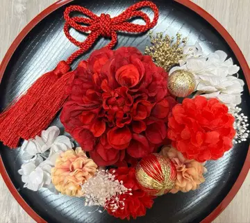 성인식 졸업식 시치고산 사전 촬영 머리 장식