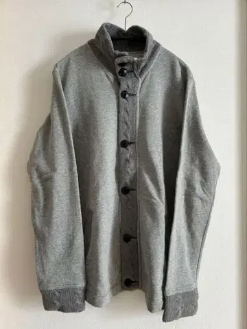 GAIJIN MADE 탄력 맨투맨 가디건