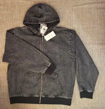 집업 후드티 데님 L