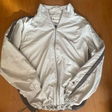 Champion XL 화이트 나일론 자켓