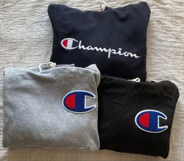 [새상품급] 로데오 크라운 x Champion 콜라보 후드티 3세트