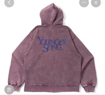Younger Song 퍼플 집업 후드티 L 사이즈