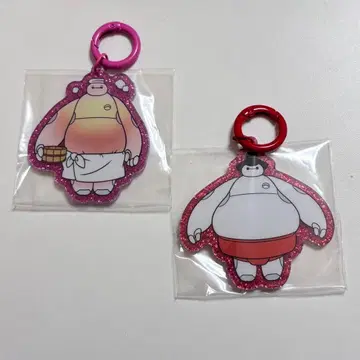 베이맥스 글리터 아크릴 키링 스모 온천