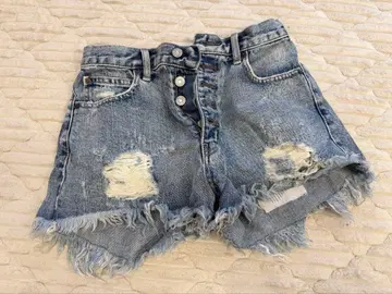 MOUSSY 데미지 데님 숏팬츠 사이즈 2