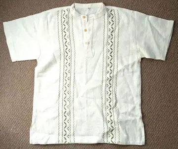 자수 반팔 셔츠 M 사이즈