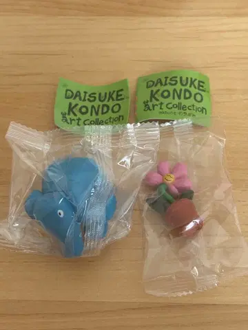DAISUKE KONDO 아트 컬렉션 피규어 세트 꽃 코끼리