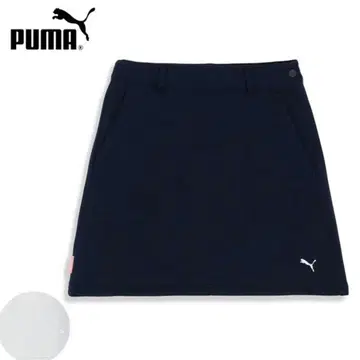 택 포함 미사용 새상품 PUMA 여성용 골프 스커트 네이비