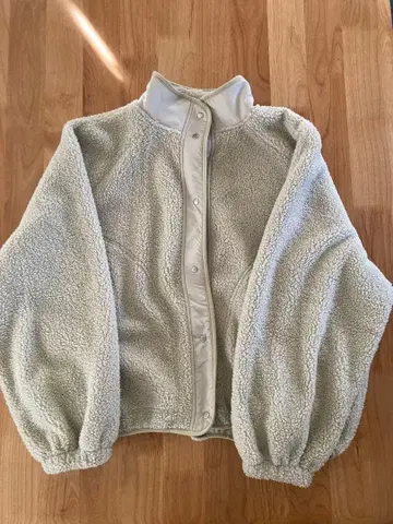 coca 보아 블루종 L 플리스 자켓 지퍼 포켓 부착