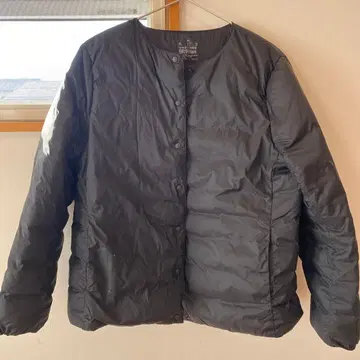 MUJI 블랙 다운 자켓 XL