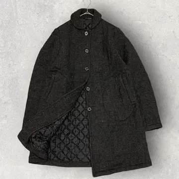 새상품급 SHIPS 별주 트래디셔널 웨더웨어 트위드 퀼팅 코트