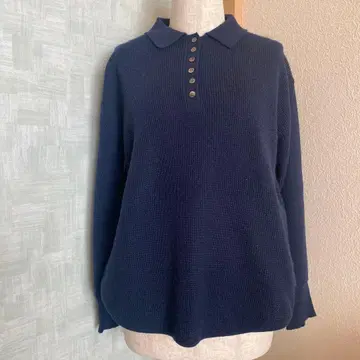 pual ce cin 와플 니트 폴로 퓨어세신