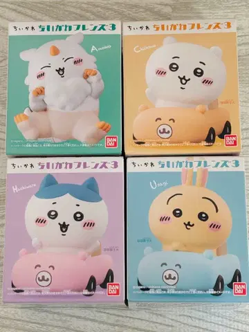 치이카와 (먼작귀) 프렌즈 3 피규어 4체 세트 미개봉