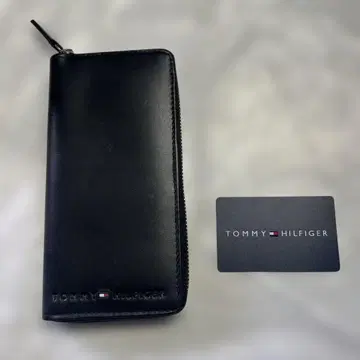 전시품 깨끗 타미힐피거 라운드 지퍼 장지갑 월렛 블랙
