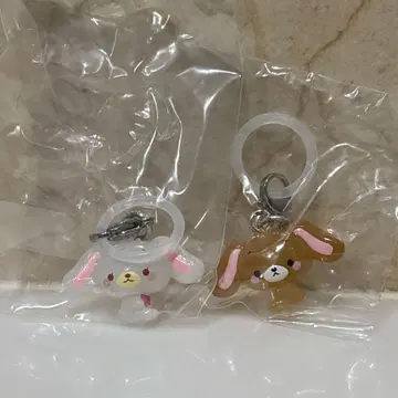 산리오 리 마크 액세서리 하얀 토끼 검은 토끼 2종 세트