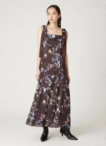 FRAY I.D (프레이 아이디) 리본 디테일 플로럴 원피스