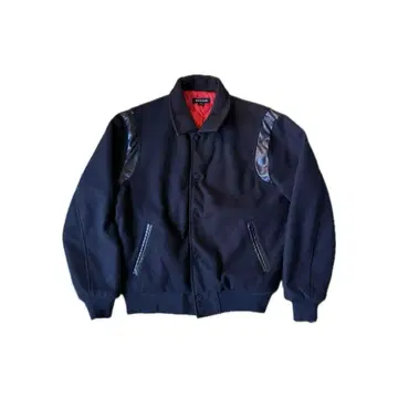 PacSun 멜톤 바시티 자켓 블랙 남성용