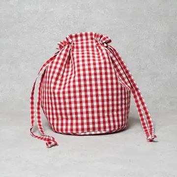 atelier emau 아틀리에 에마우 깅엄 체크 복조리 백