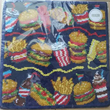 러브러리 바이 페이 버거샵 손수건 미사용 새상품 완판템