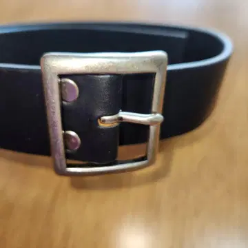 [ 새상품급 ] 심플한 블랙 가죽 벨트