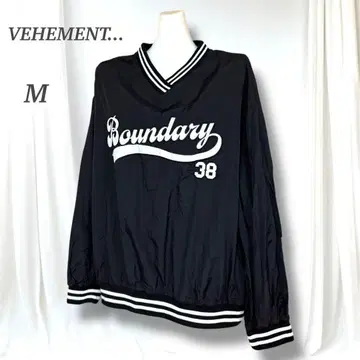 미사용 비아멘토 나일론 블루종 스포츠 자켓 블랙 M 바스락