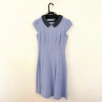 TOCCA 트위드 라메 레이스 원피스 블루 사이즈 0