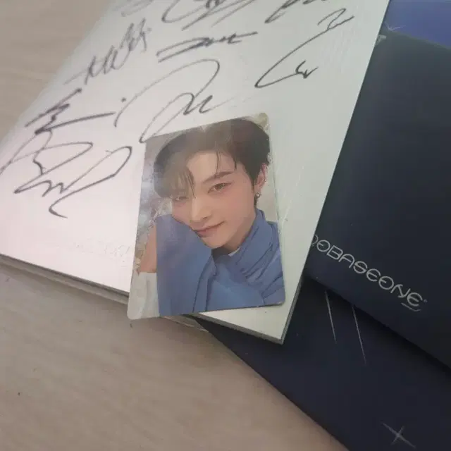 제로베이스원 BLUE PARADISE 앨범 비매 포카 멘트