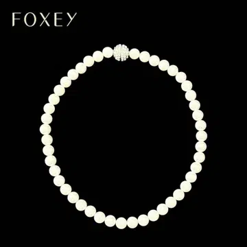빈티지 폭시 FOXEY 프린세스 펄 목걸이 파티