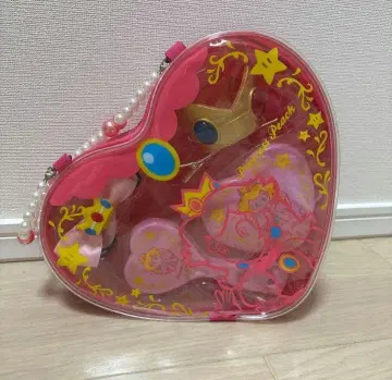 USJ 피치 공주 하트형 백 헤어핀 리본 등