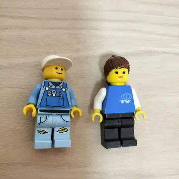 레고 미니피규어 남성 여성 2체 세트
