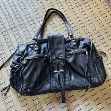 COBRA 천연 가죽 프린지 백