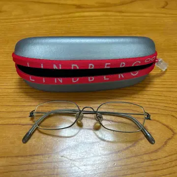 Lindberg 메탈 프레임 안경 케이스 포함