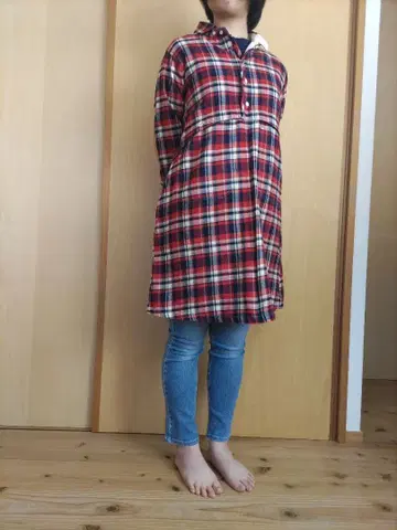 카이세이도 튜닉 ( 빨간색 타탄 체크 )