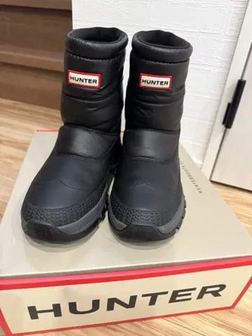 HUNTER 스노우 부츠 블랙 UK 7