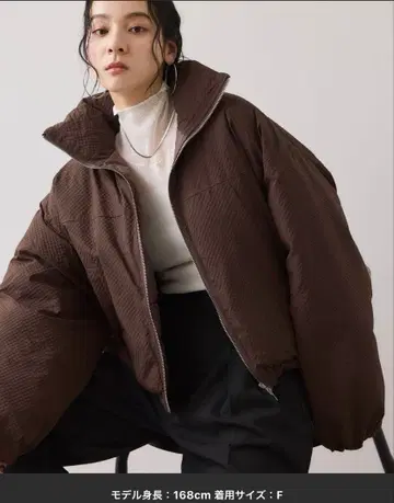 VIS [ WEB 한정판 ] 가볍고 따뜻한 패딩 숏 볼륨 충전솜 블루종