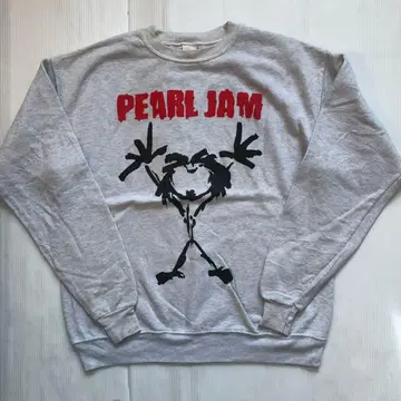 펄잼 M 속기모 밴딩 맨투맨 트레이닝복 아쉬