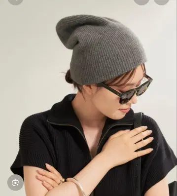 새상품급 Plage 니트 캡 그레이