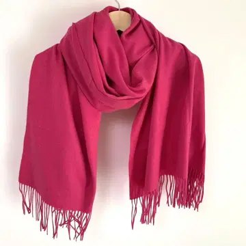 새상품 스톨 캐시미어 100% 파슈미나 쇼킹 핑크