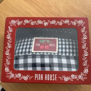 PINK HOUSE 체크 무늬 파우치