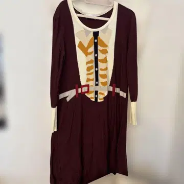 SONIA RYKIEL 버건디 니트 원피스