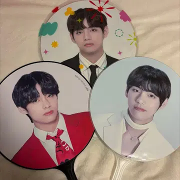 BTS V 테테 태현 부채 세트