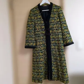 [이와타야이세탄] 몰이 달린 가운풍 롱 코트 여성용 프리 사이즈